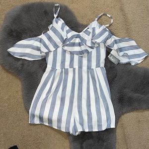 Lulus striped romper
